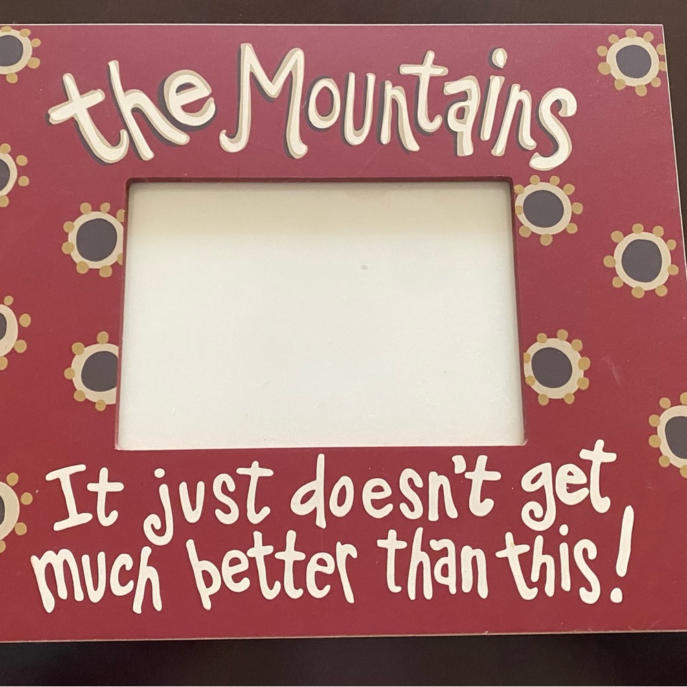 “The “Mountains” Decorative Photo Frame